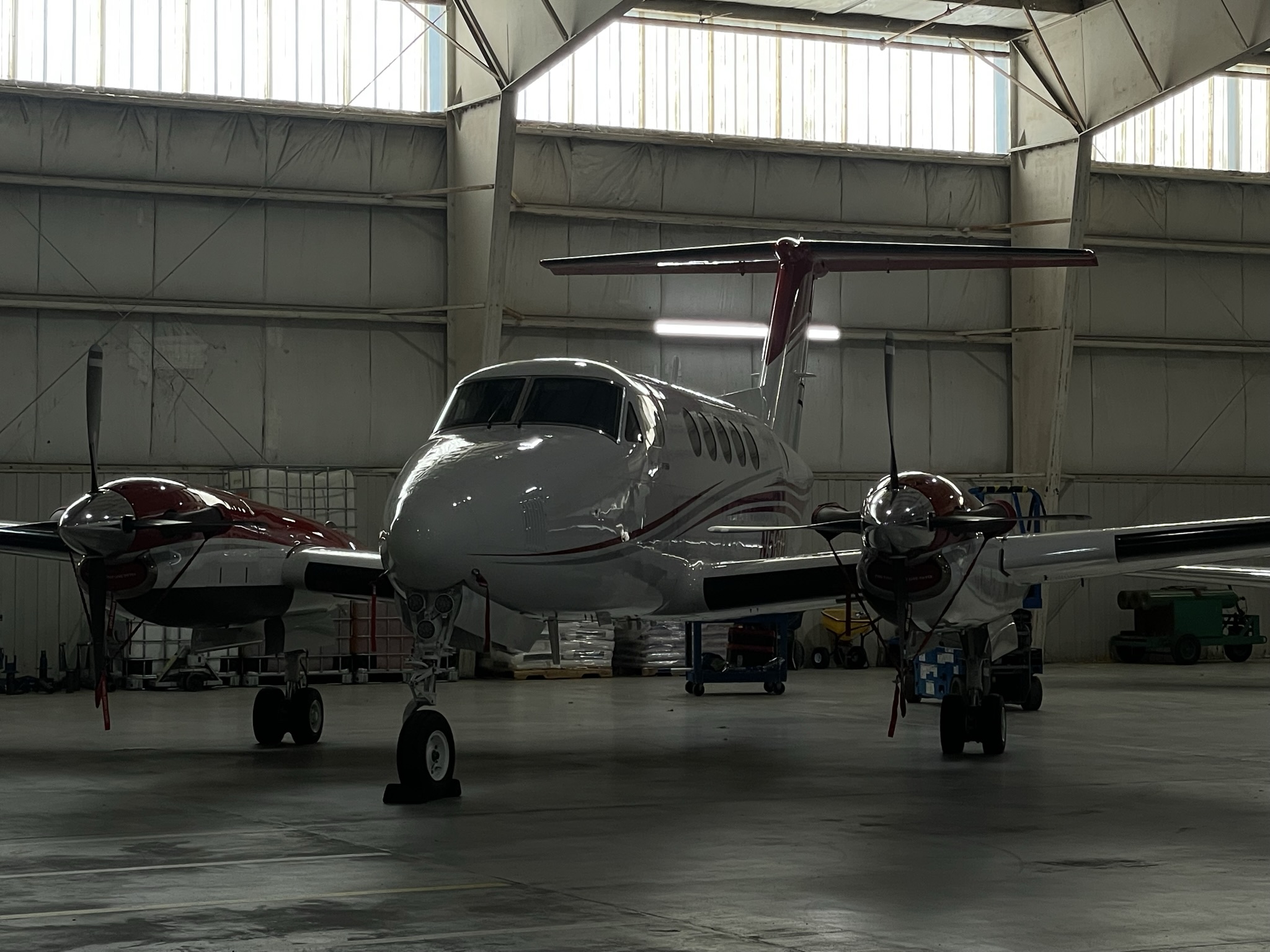 Professional Aviation Detailed King Air 200, Paint Polish, Dry Wash, Ceramic