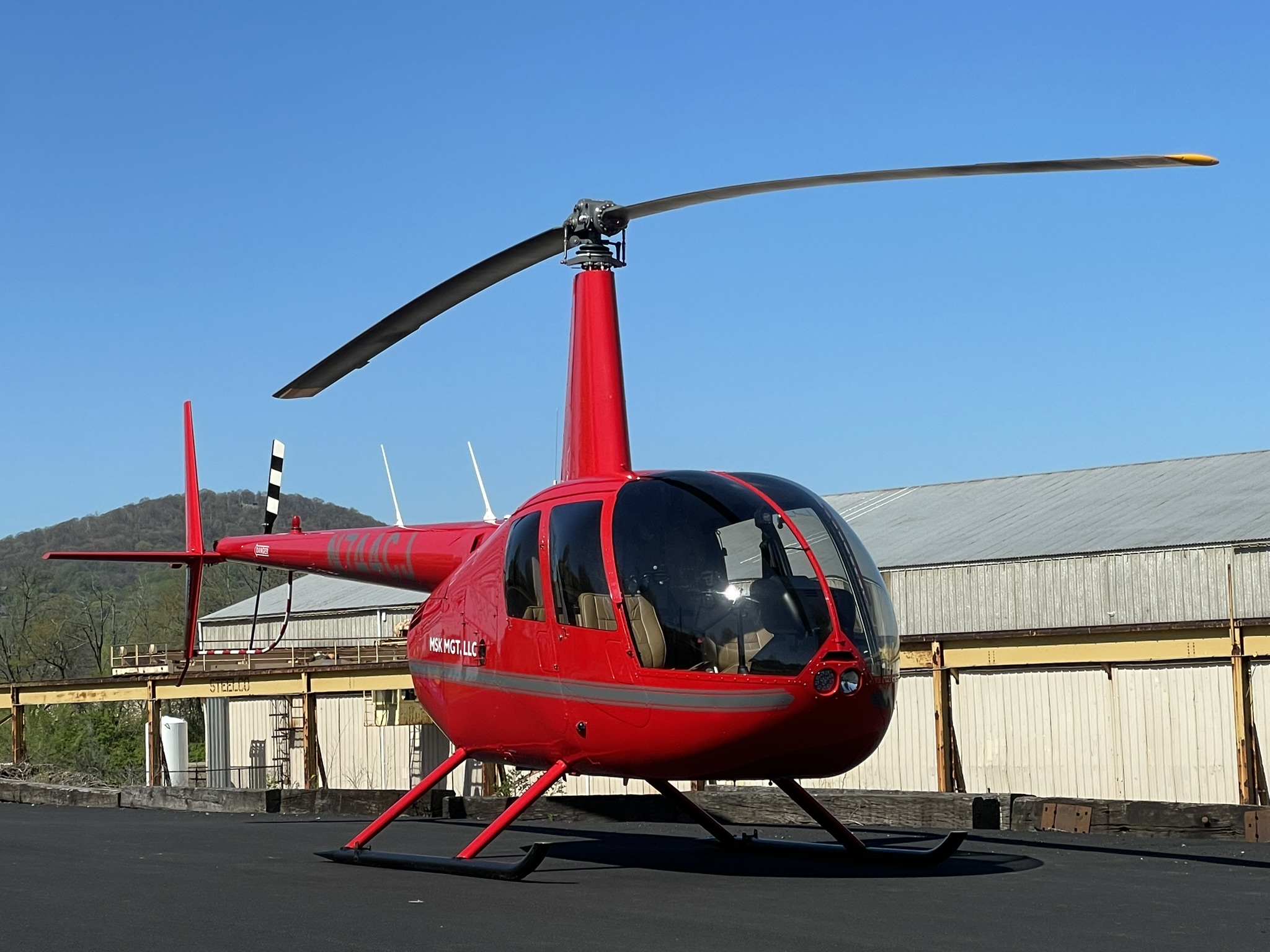 R44 Helicopter dry was detail by professional aircraft detailers